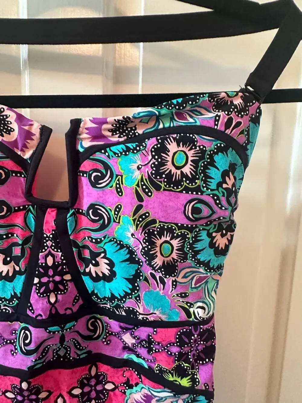 Nanette Lepore Bali Batik Seductress One Piece Swimsuit